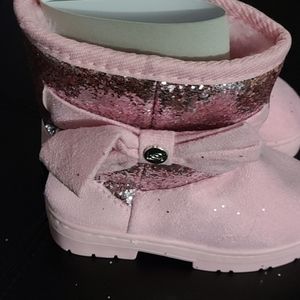 Toddler girl Bebe glitter winter boots size 7